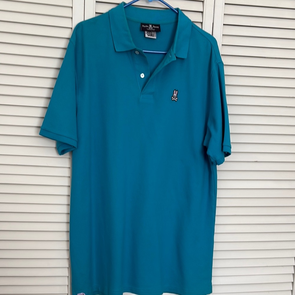 Psycho Bunny Men's Teal Polo Shirt